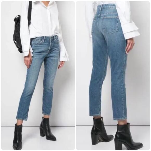 SLVRLAKE Lou Lou Slim Straight Cropped Jeans